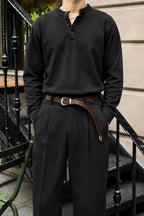 Vintage Engraved Belt ( Coffee Brown)
