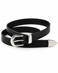 Old Money Slim Belt (Jet Black Edition)
