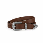 Vintage Engraved Belt ( Coffee Brown)