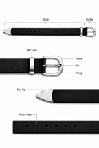 Old Money Slim Belt (Black Edition)