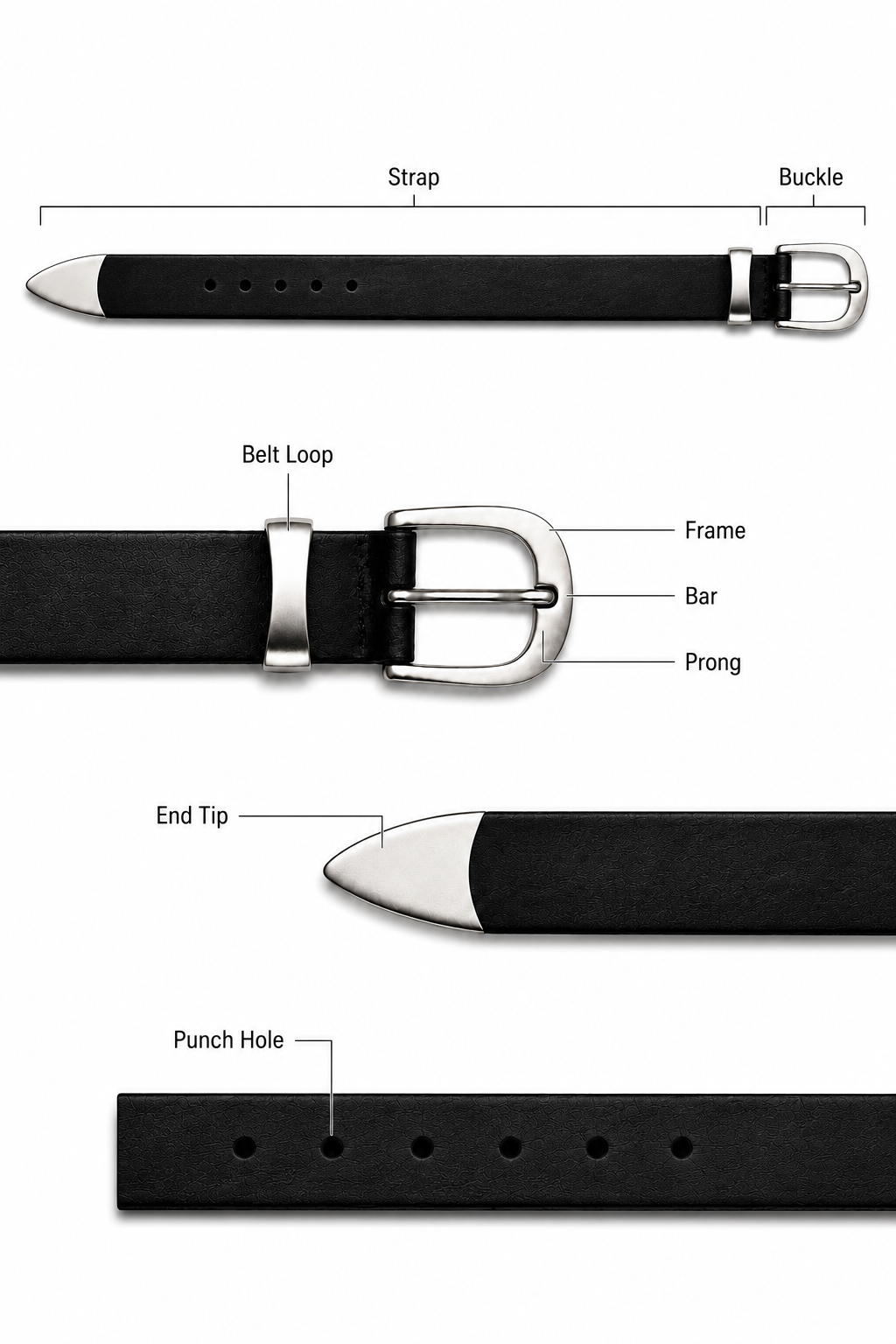 Old Money Slim Belt (Jet Black Edition)