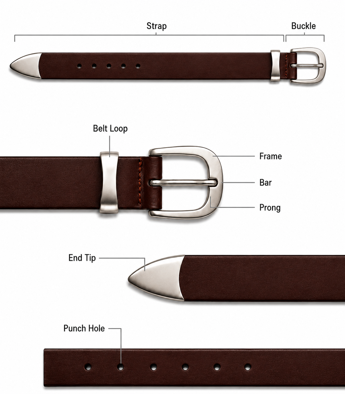 Old Money Slim Belt (Coffee Brown Edition)