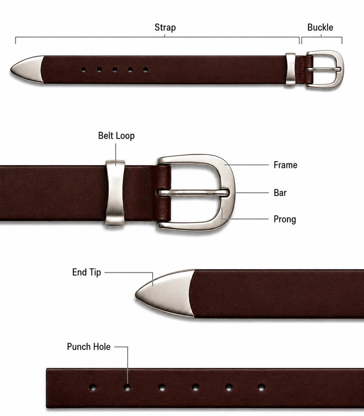 Old Money Slim Belt (Coffee Brown Edition)