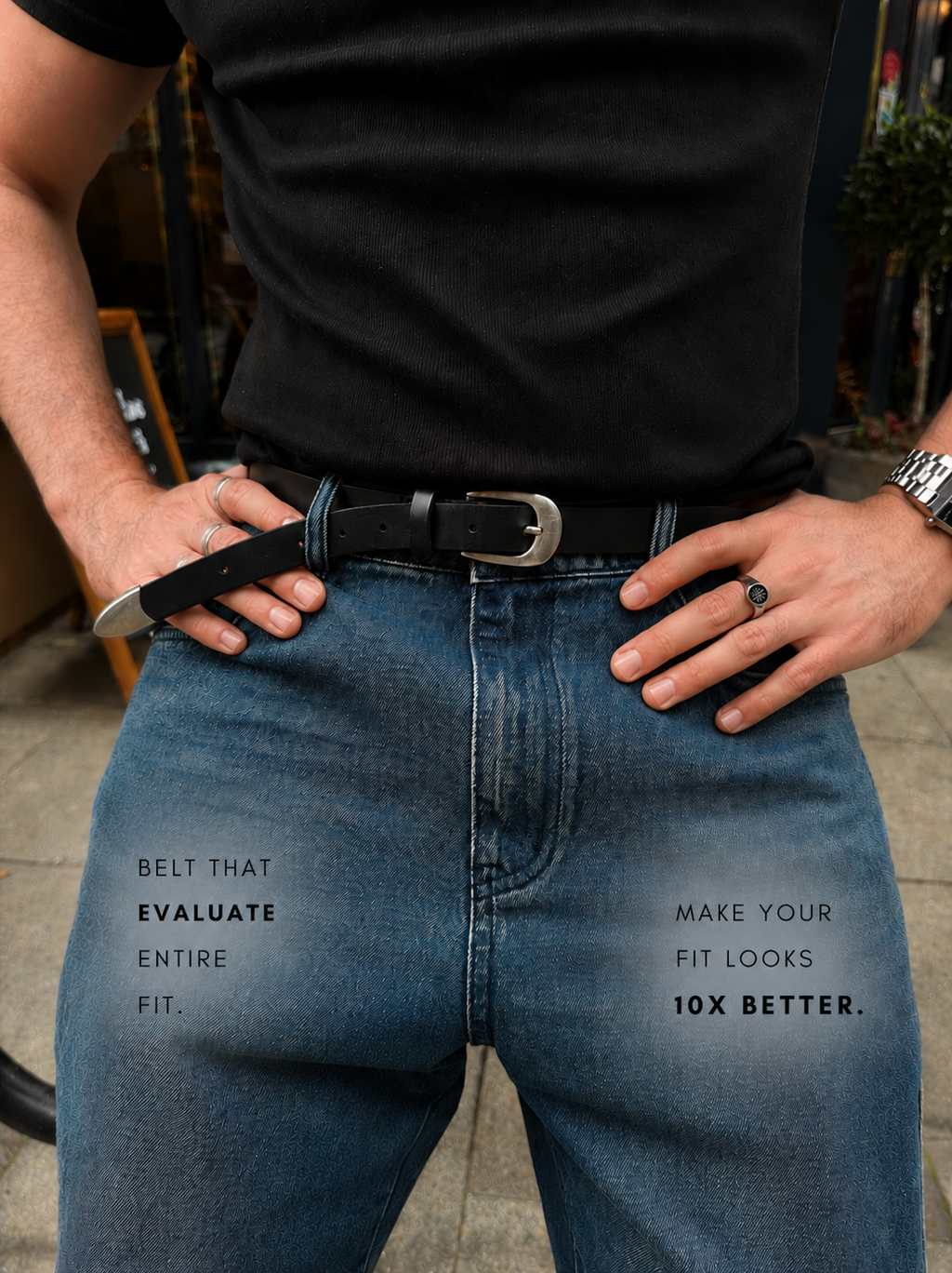 Old Money Slim Belt (Jet Black Edition)